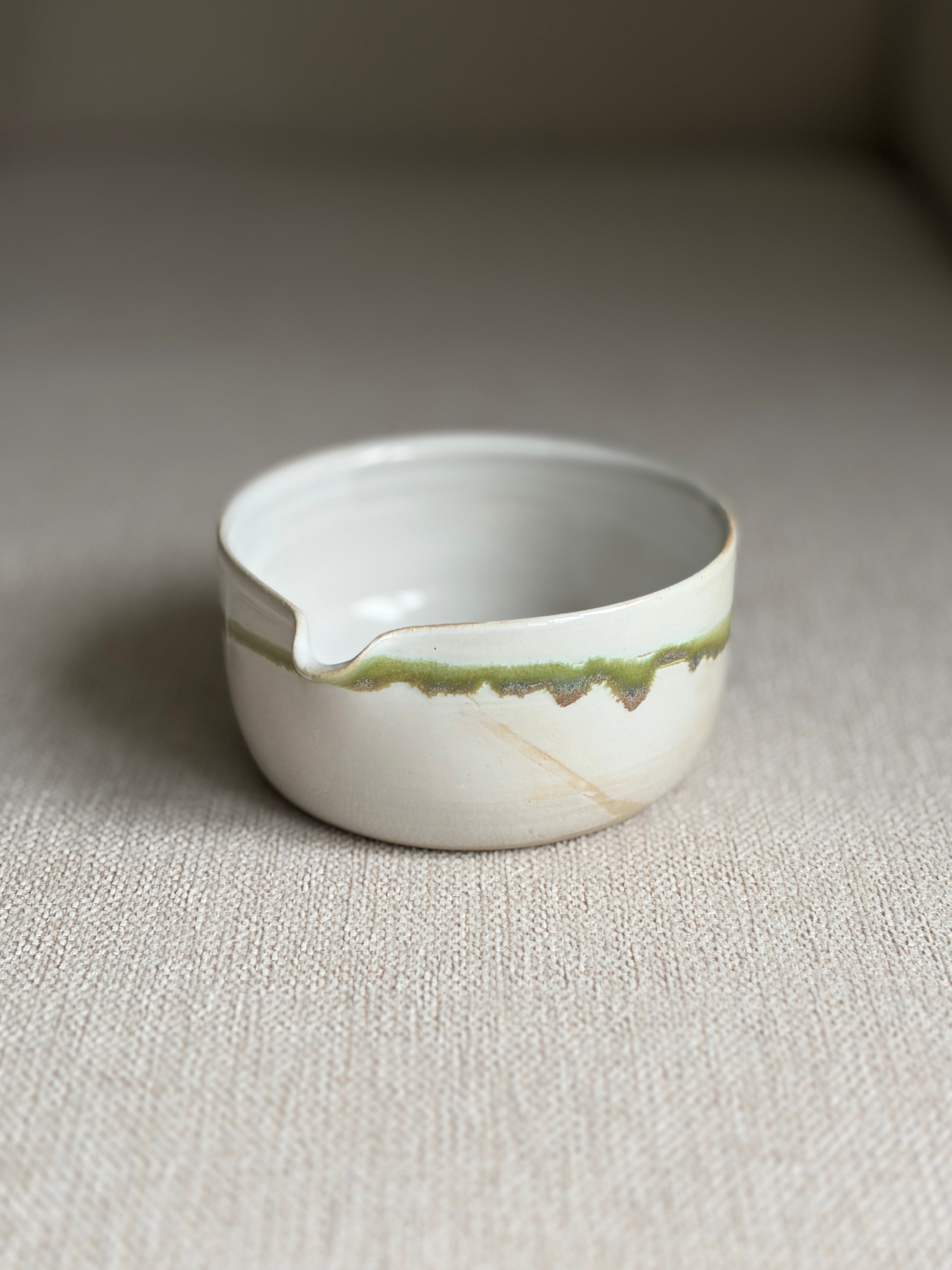 Matcha-Schale - Weiß/Grün