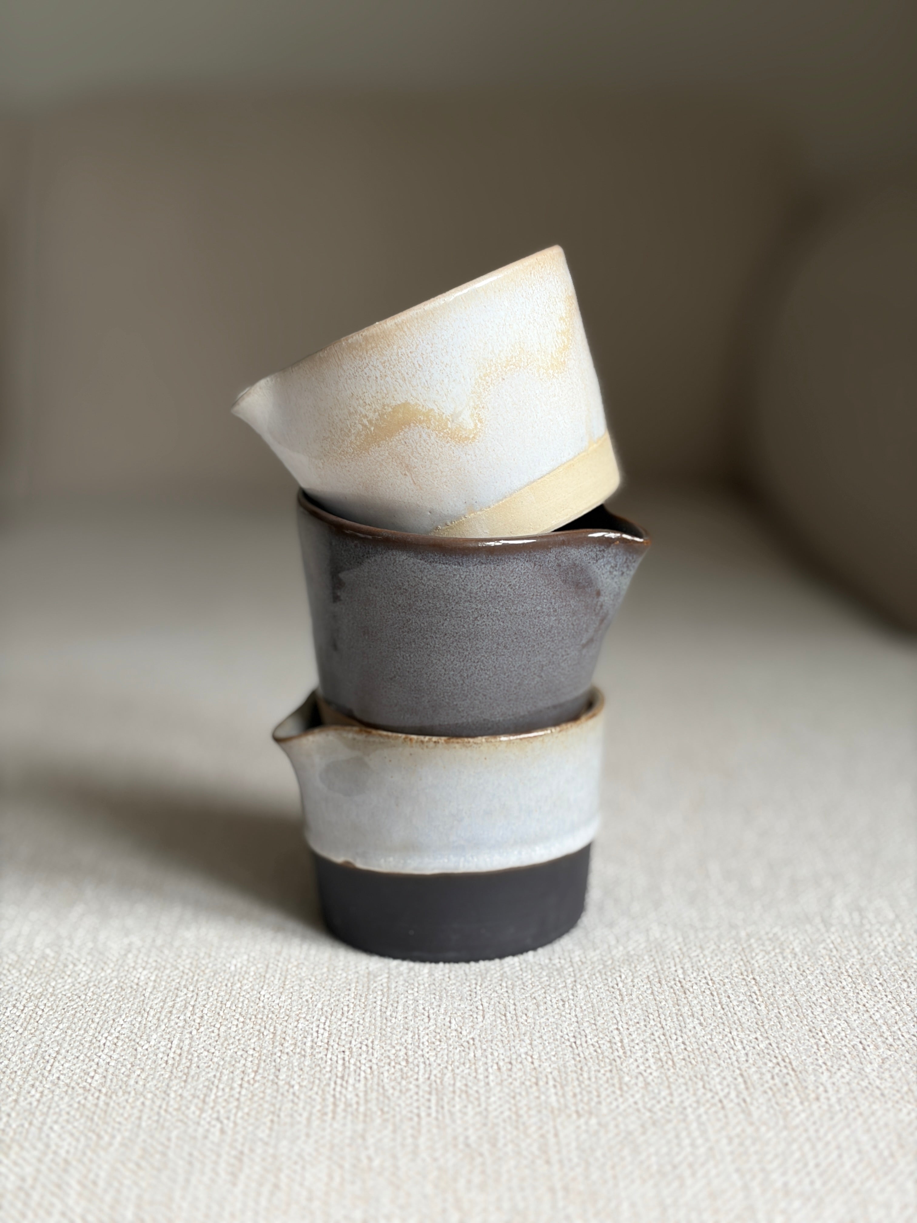 Konisches Milchkännchen - drei Farben